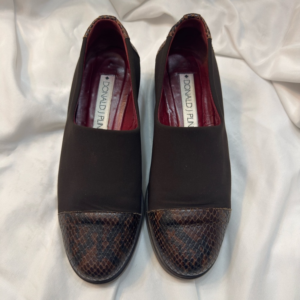 Donald J Pliner 24467 Snake Skin Slip On Shoes Womens Size 6